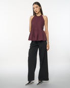 DRESSINGPAULA | Pleated Halter Top