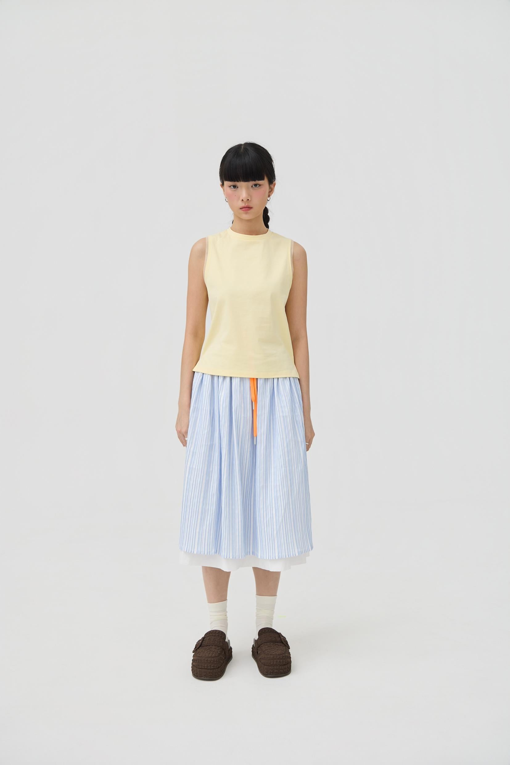 3EIGHTH | Kumo Muscle Tank | Butter Yellow