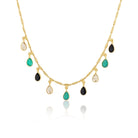 BOHEME BY VERO | Amazonia Necklace | Black Onyx & Green Onyx
