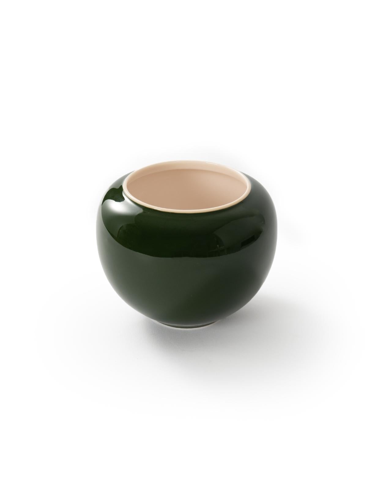 CRAFILAB | White Jade Clay Porcelain - Dark Green - Tea Waste Bowl