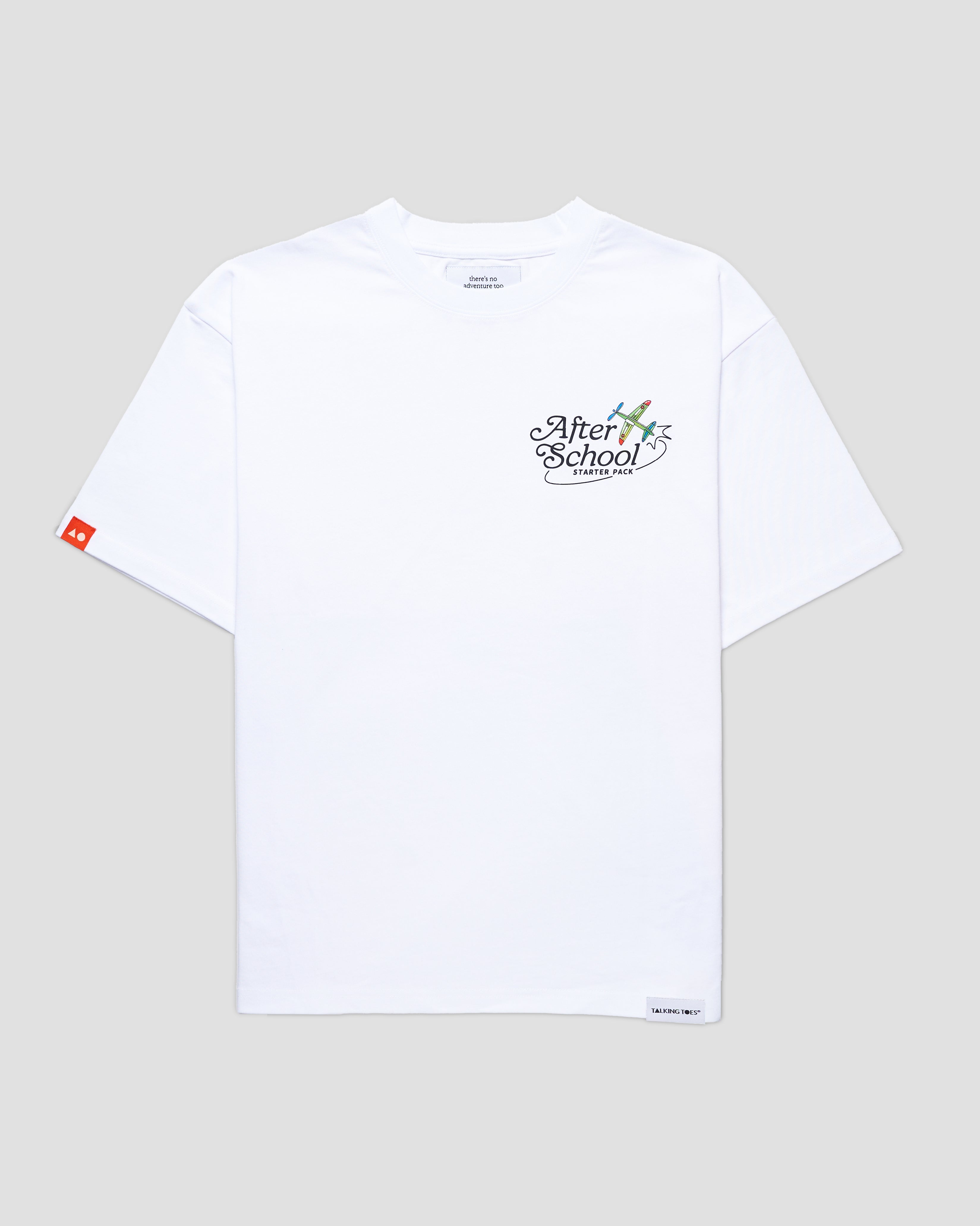TALKING TOES | After School Oversized Tee - White