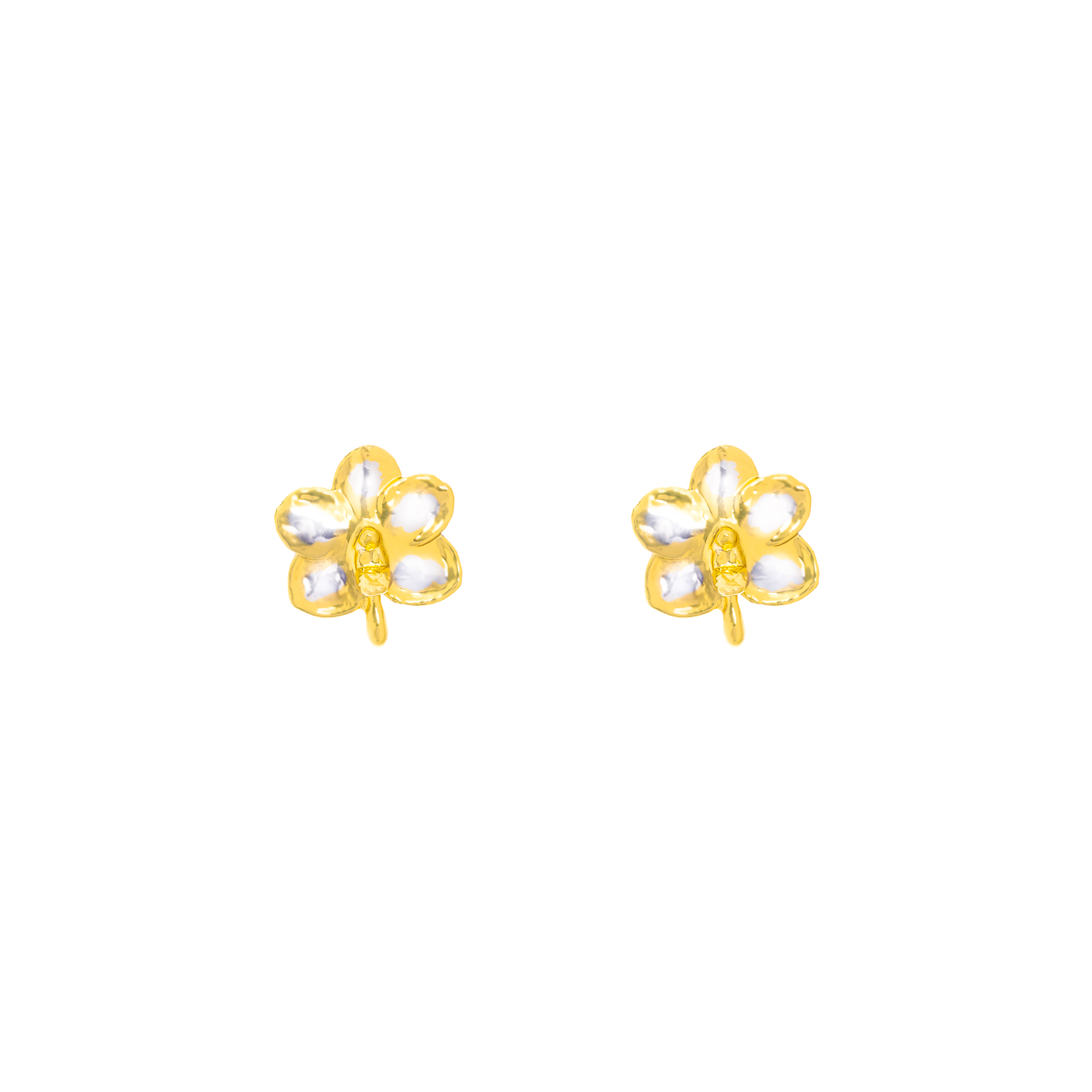 RISIS | Ascocenda Sagarik Gold Orchid Earrings in Gold & Palladium