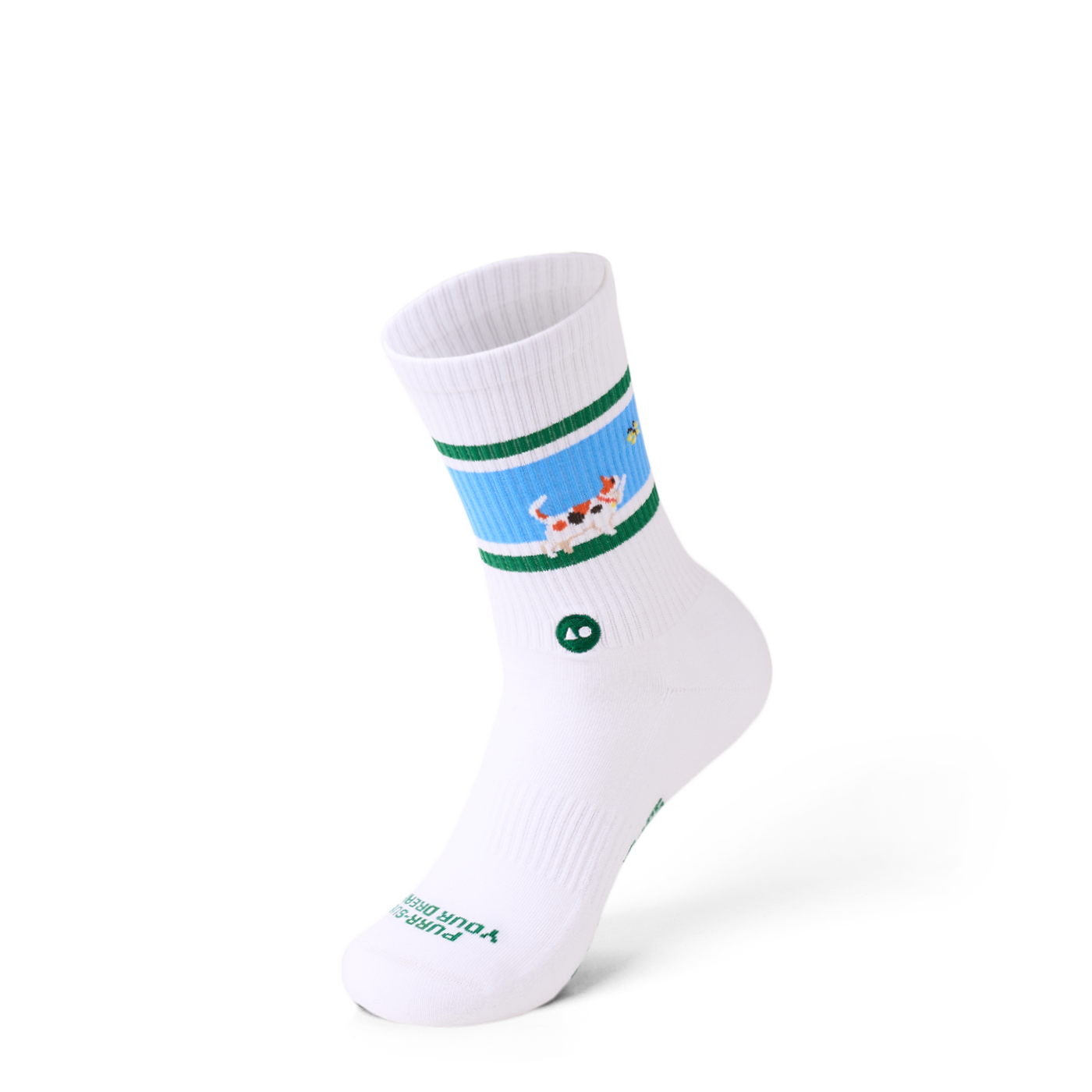 TALKING TOES | Cat in Purr-suit Athletic Sock