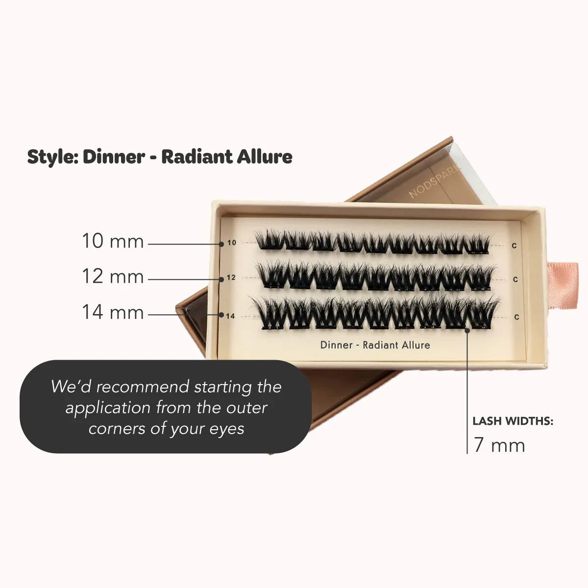 NODSPARK | Dinner Radiant Allure Lazy Lashes
