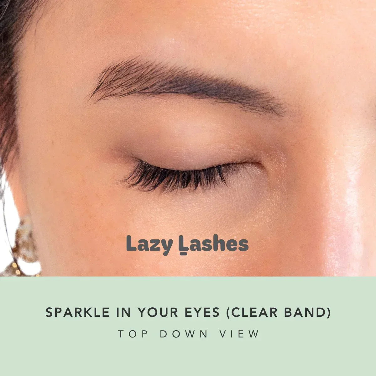 NODSPARK | Clear Band Everyday Sparkle In Your Eyes Lazy Lashes