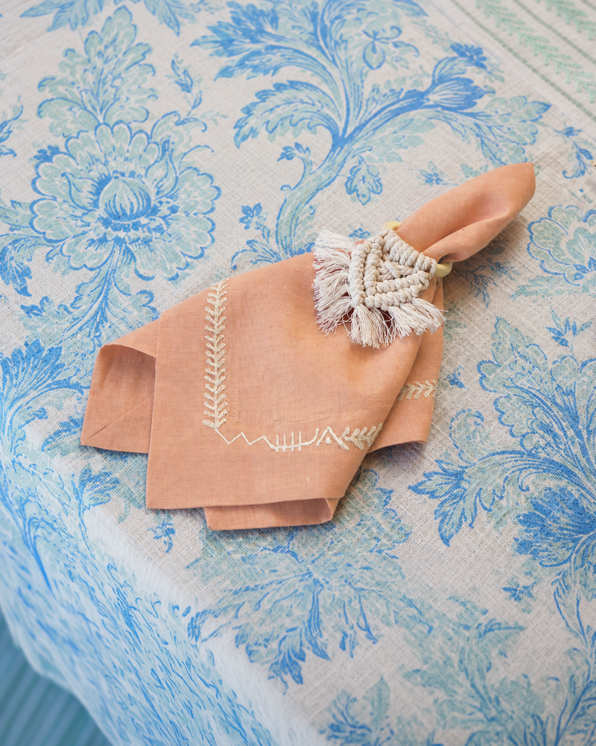MEJA MAISON DE BALI | The Amour Rose Tan Napkin by Meja (Set of 2)