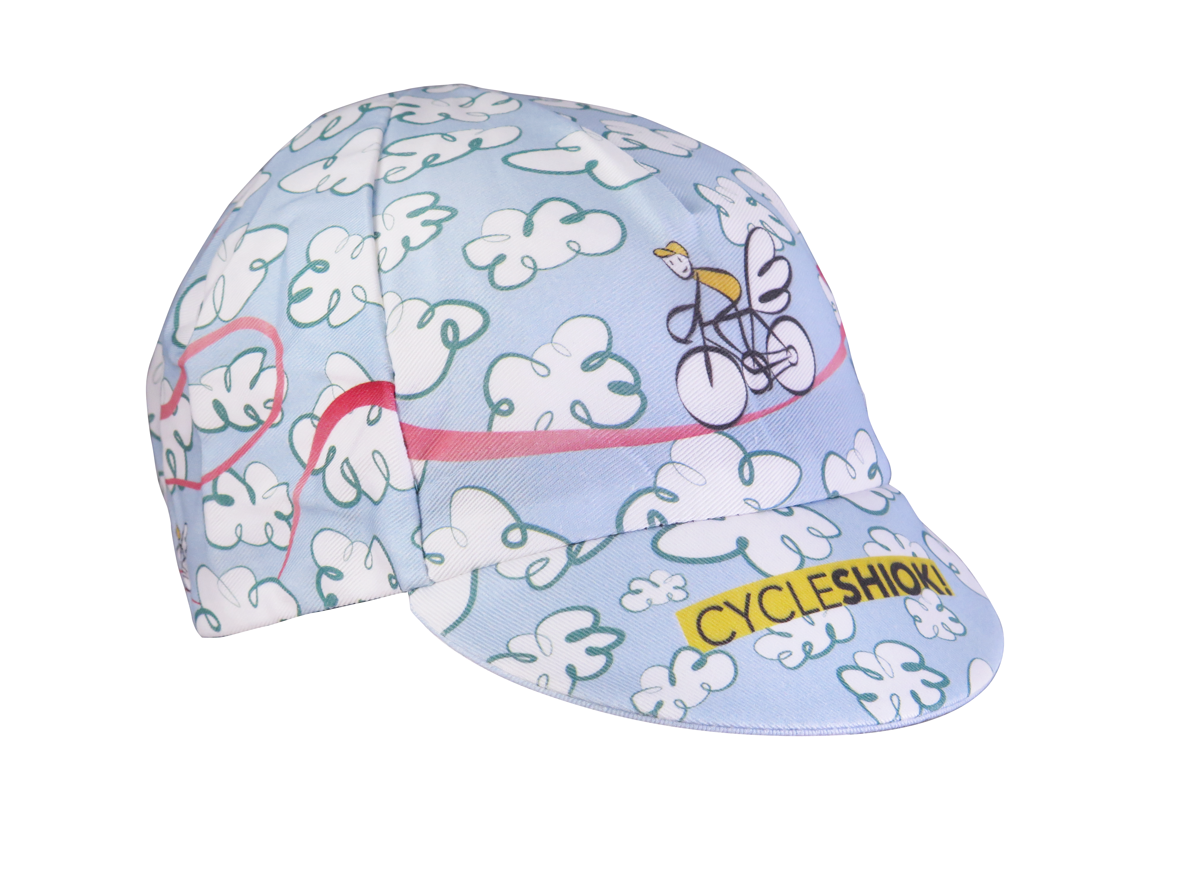 A DESIGN BY TAKACHYA | Cycling Cap - Flying Unicorn Sky Blue