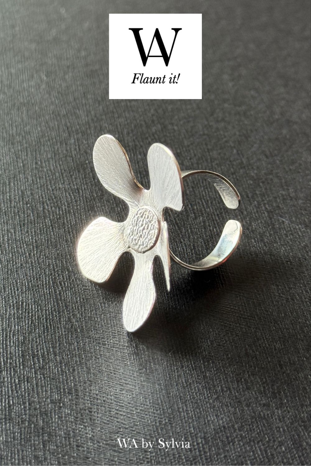 CREATIVE JEWELLERY STUDIO | Periwinkle Silver Ring by WA by Sylvia