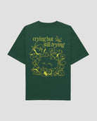 TALKING TOES | Certified Crybaby Oversized Tee - Jungle Green