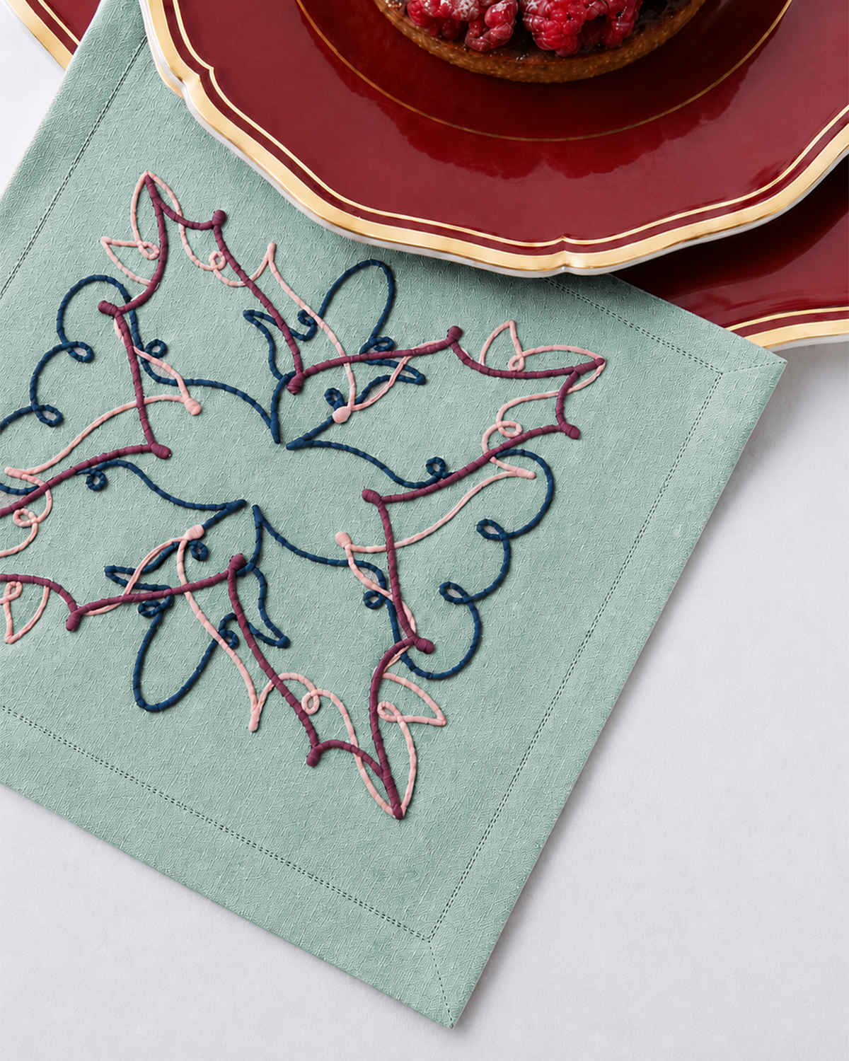 MEJA MAISON DE BALI | The Mosaique Rambat Cocktail Napkin by Meja (Set Of 2)