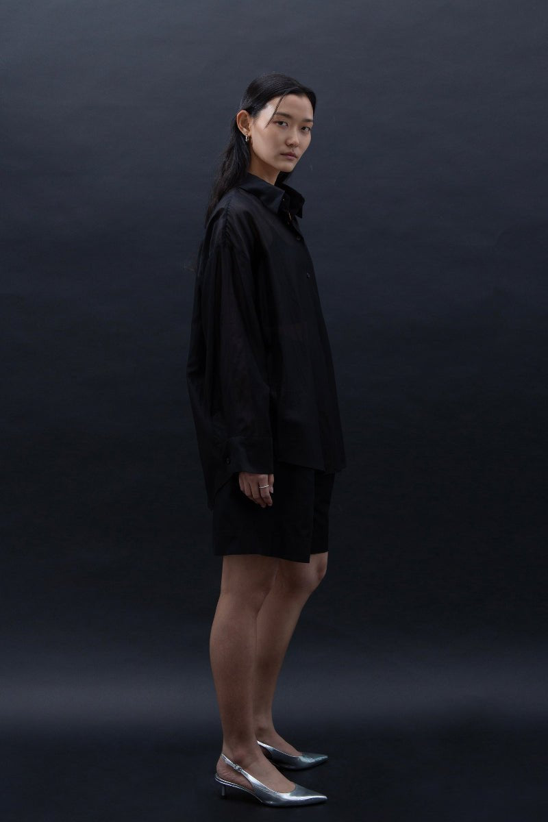 SAERO COLLECTIVE | Malgeun Tencel Shirt | Black