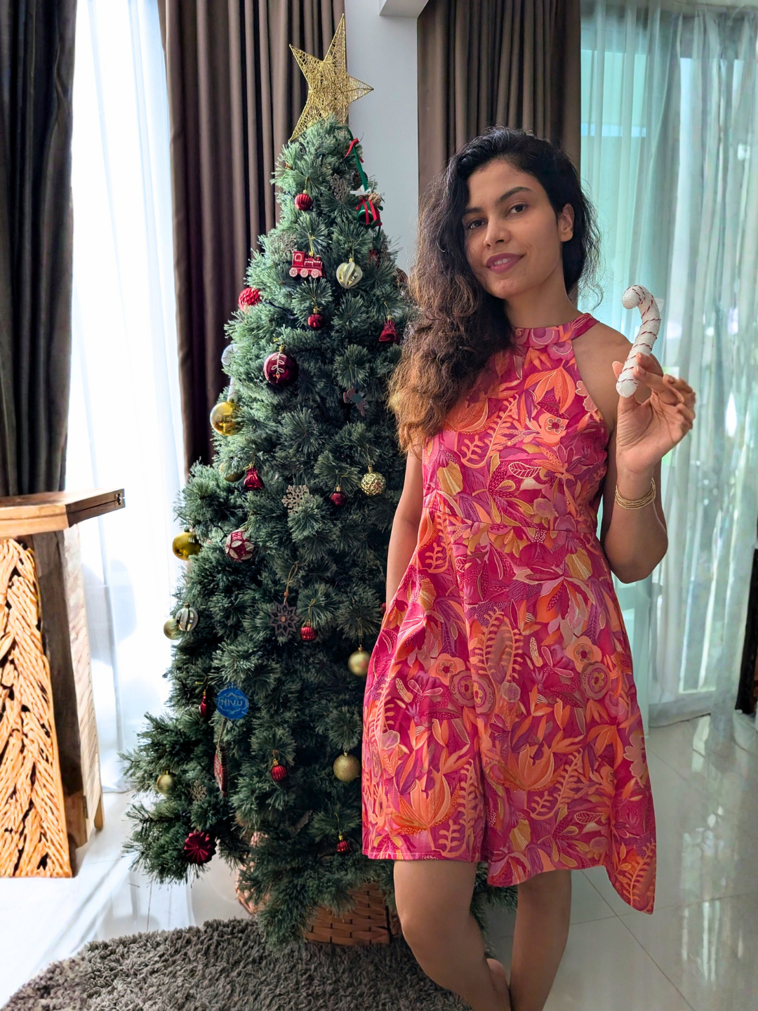 NIMBU | Eden Hot Pink Women's Short Halter in Muslin Cotton