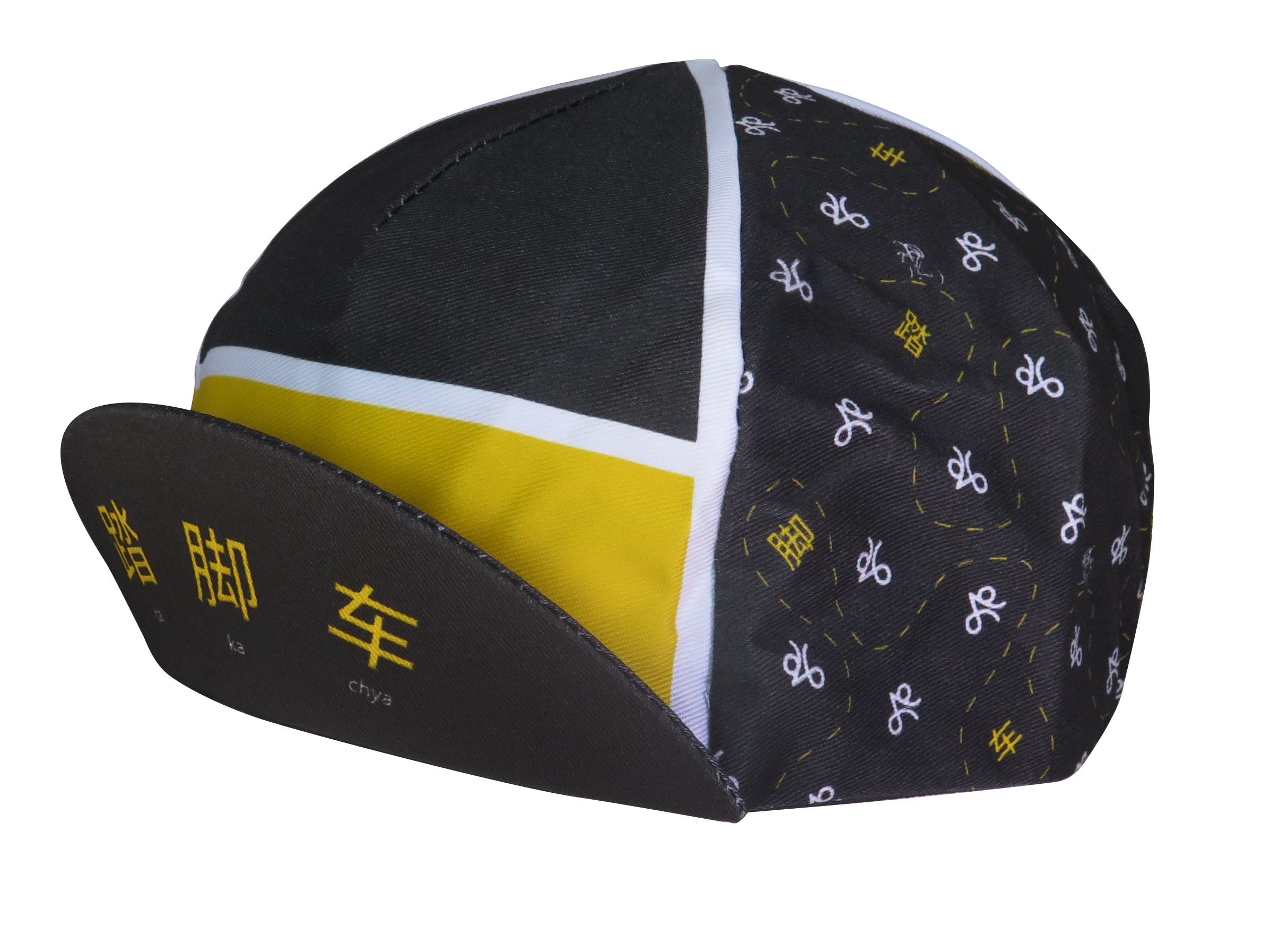 A DESIGN BY TAKACHYA | Cycling Cap - Cycle Shiok Yellow Black