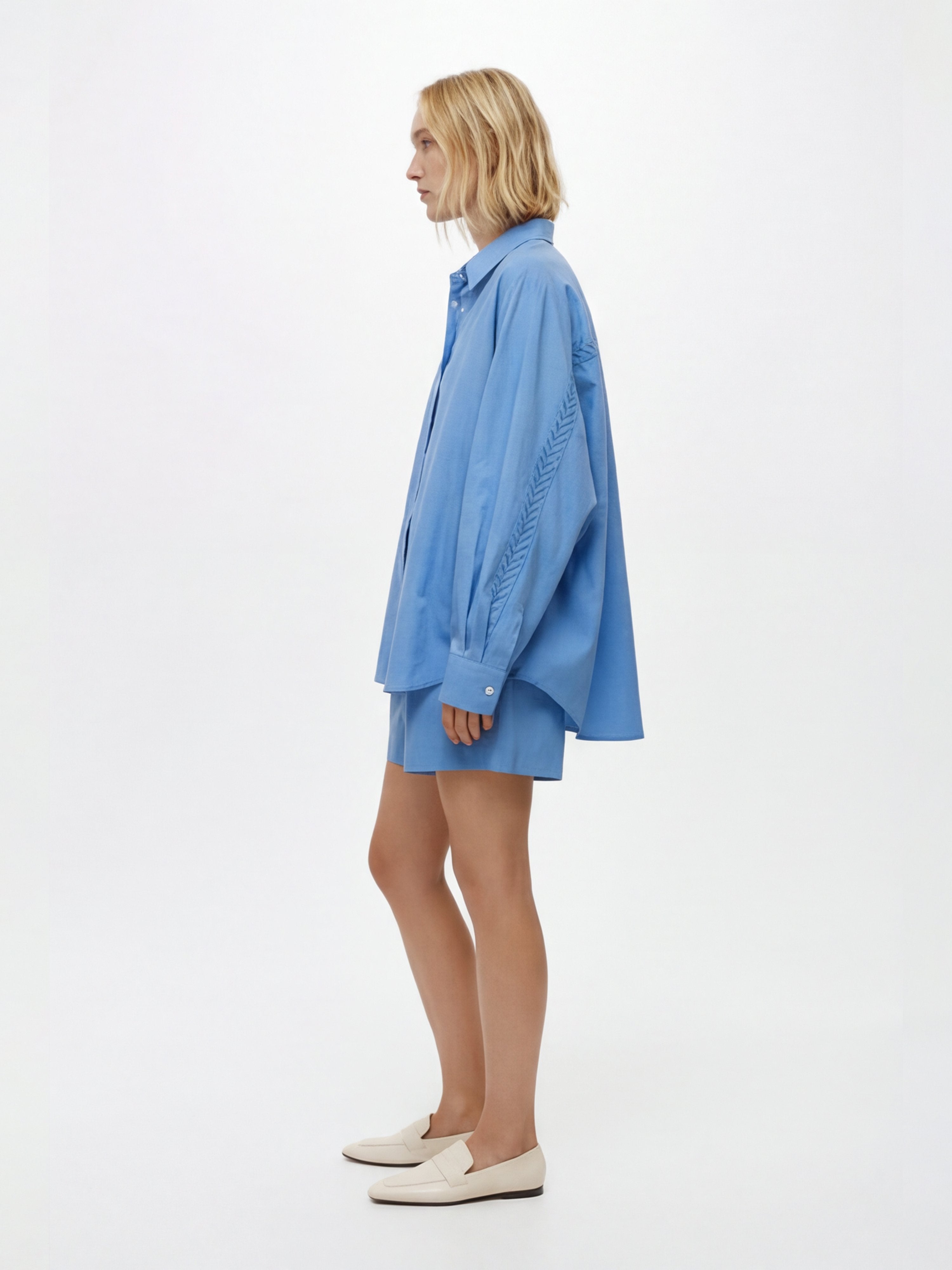 LAYERPLAN | Elira Embroidered Shirt and Shorts Set
