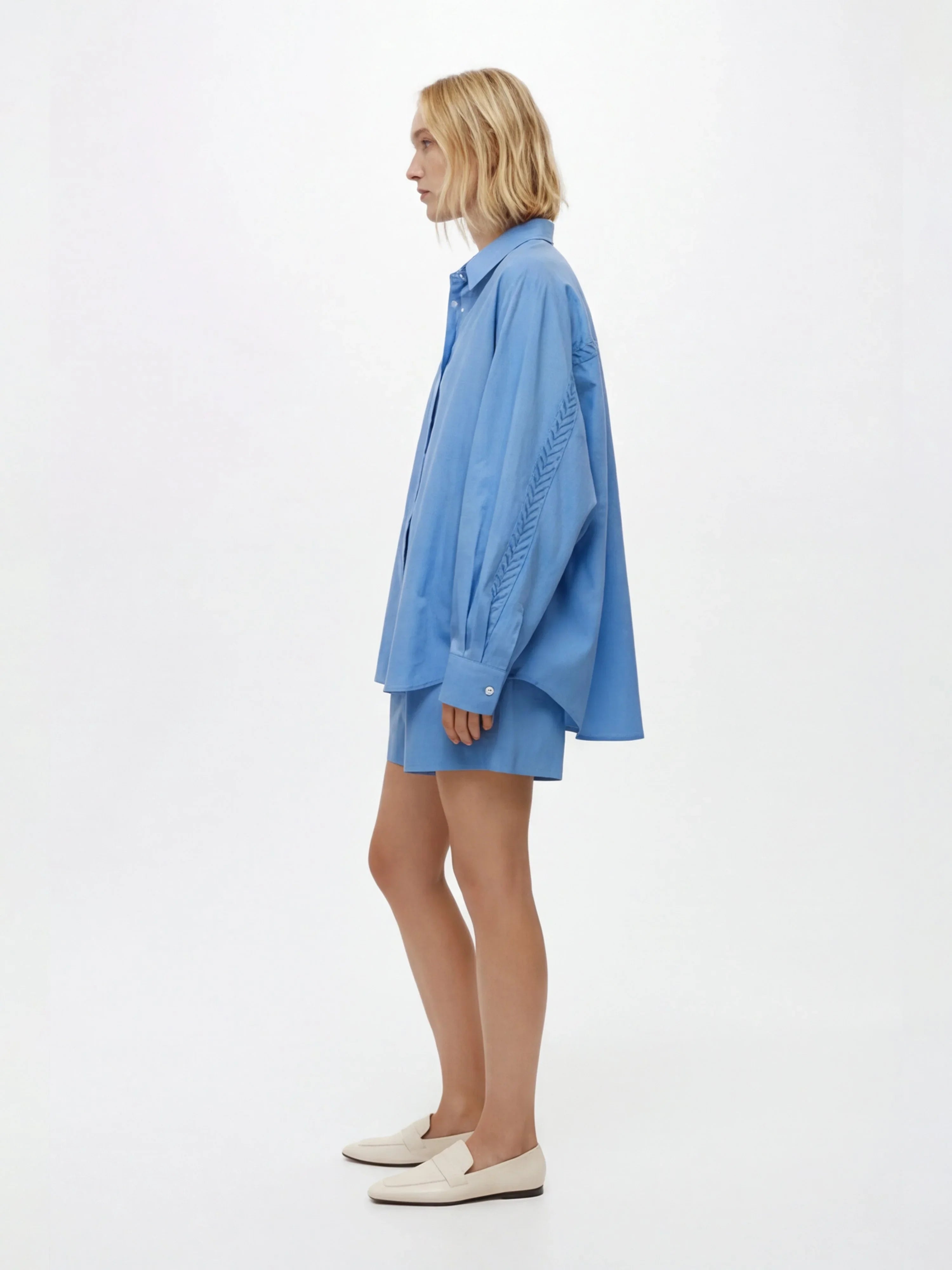 LAYERPLAN | Elira Embroidered Shirt and Shorts Set