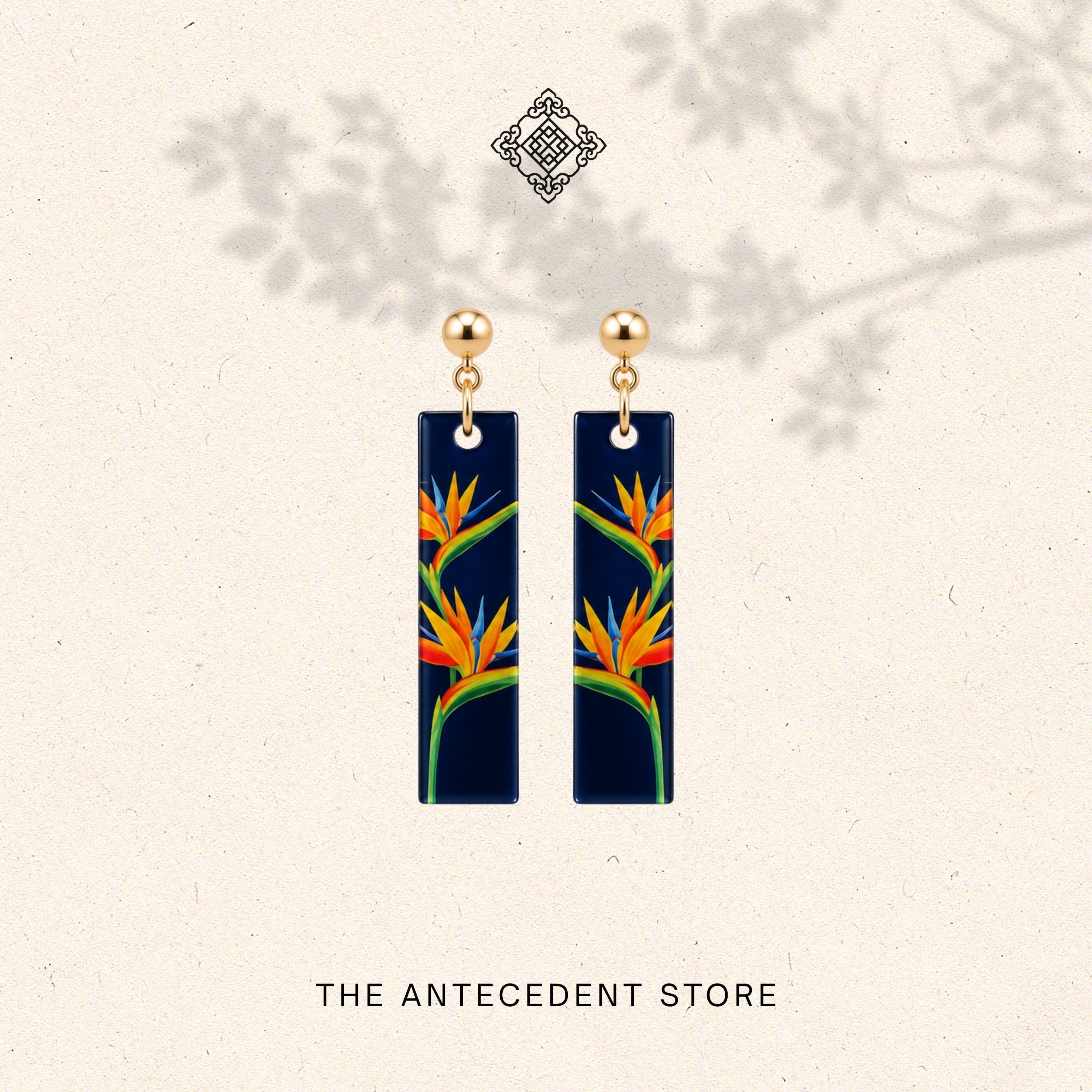 THE ANTECEDENT STORE | Bird of Paradise Earrings | Stories Of Singapore