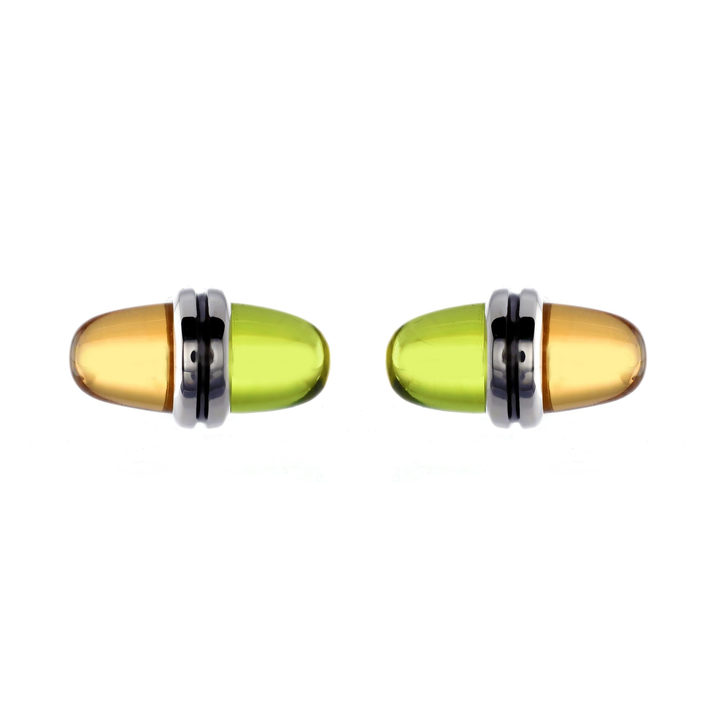 THE JEWEL BOX | Sugar Pop Citrine & Peridot Cufflinks