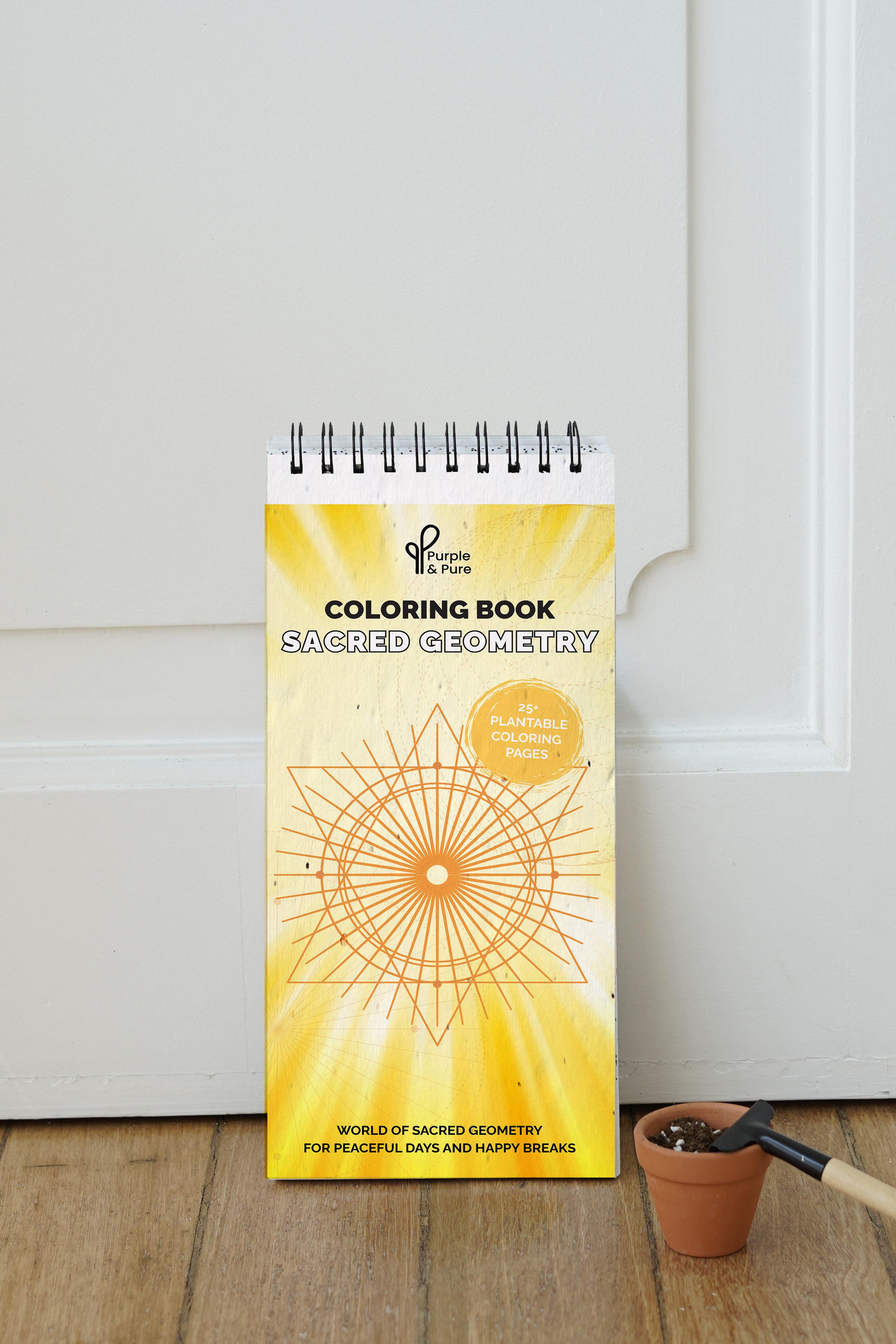 PURPLE & PURE | Sacred Geometry Planatable Colouring Book