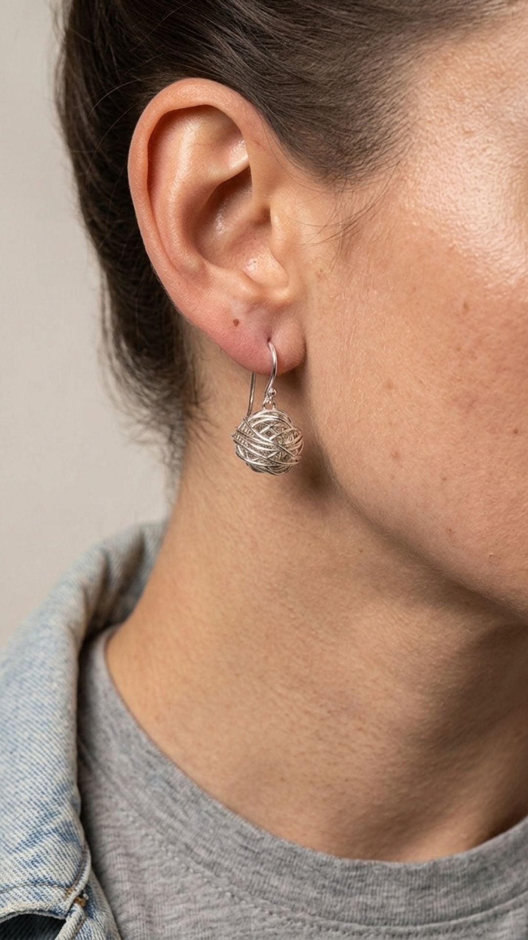 CREATIVE JEWELLERY STUDIO | Bird Nest Drop Earrings by Design of Gems