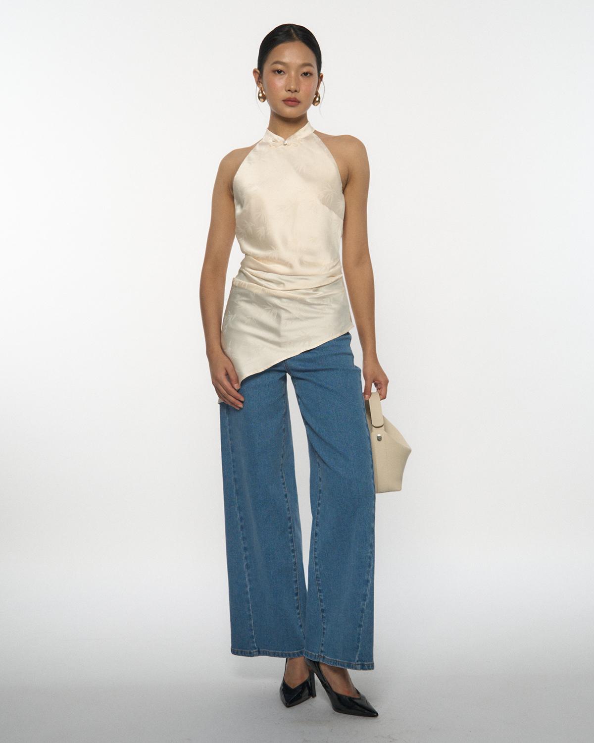 DRESSINGPAULA | Asymmetric Halter Top