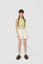 3EIGHTH | Yuru Knit Shorts | Cream