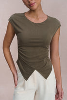 EMVY | Sage Padded Top - Green