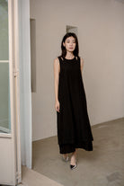 SAERO COLLECTIVE | Mok Textured Dress | Black