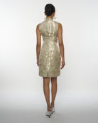 DRESSINGPAULA | Brocade Sleeveless Dress