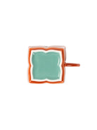 CRAFILAB | Brick Red & Turquoise Handle Tea Cup