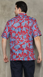 KANZI COLLECTION | Blue Foliage Shirt