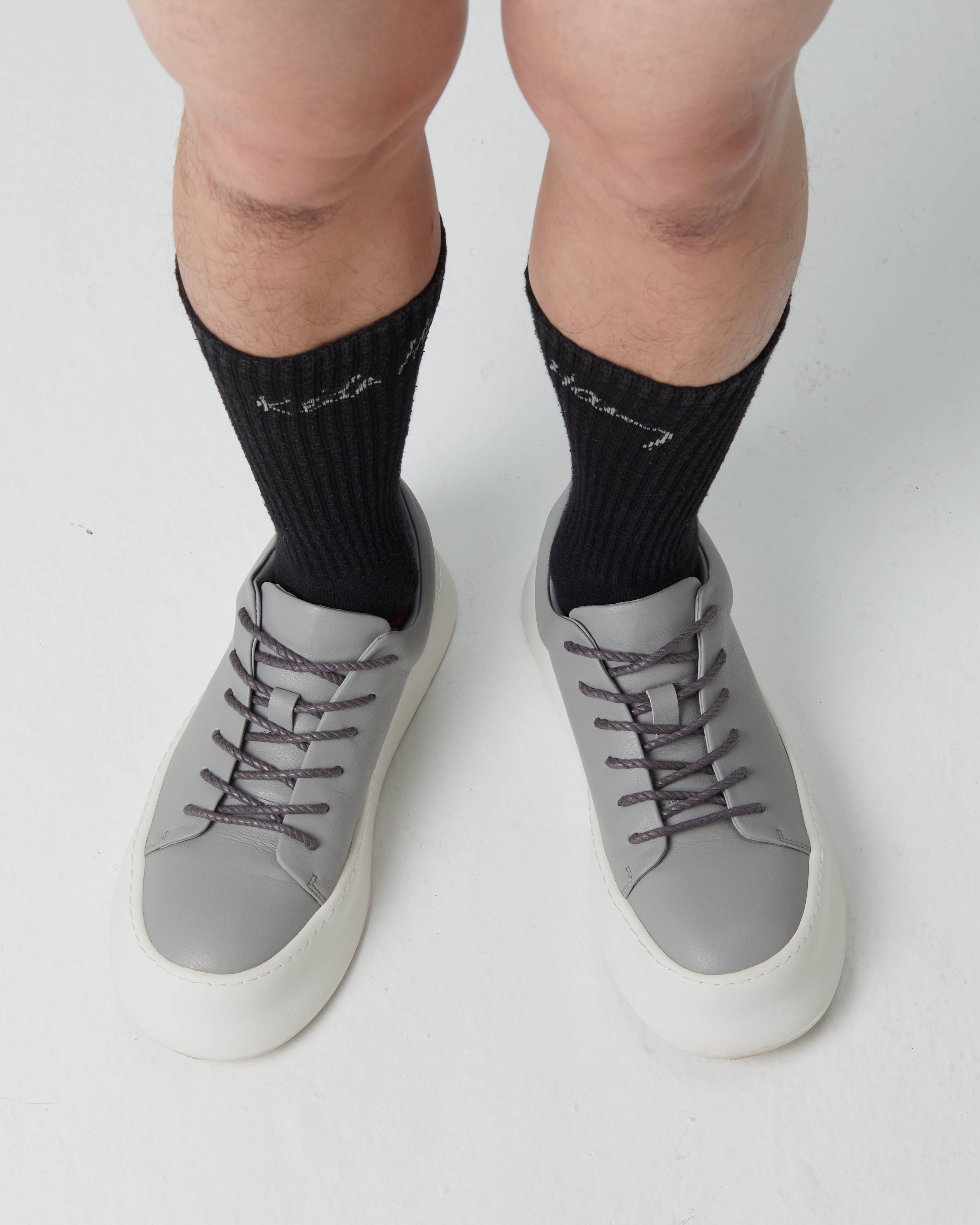 PROJECTWEAR | Fallon Low Cut Faux Leather Sneaker Grey