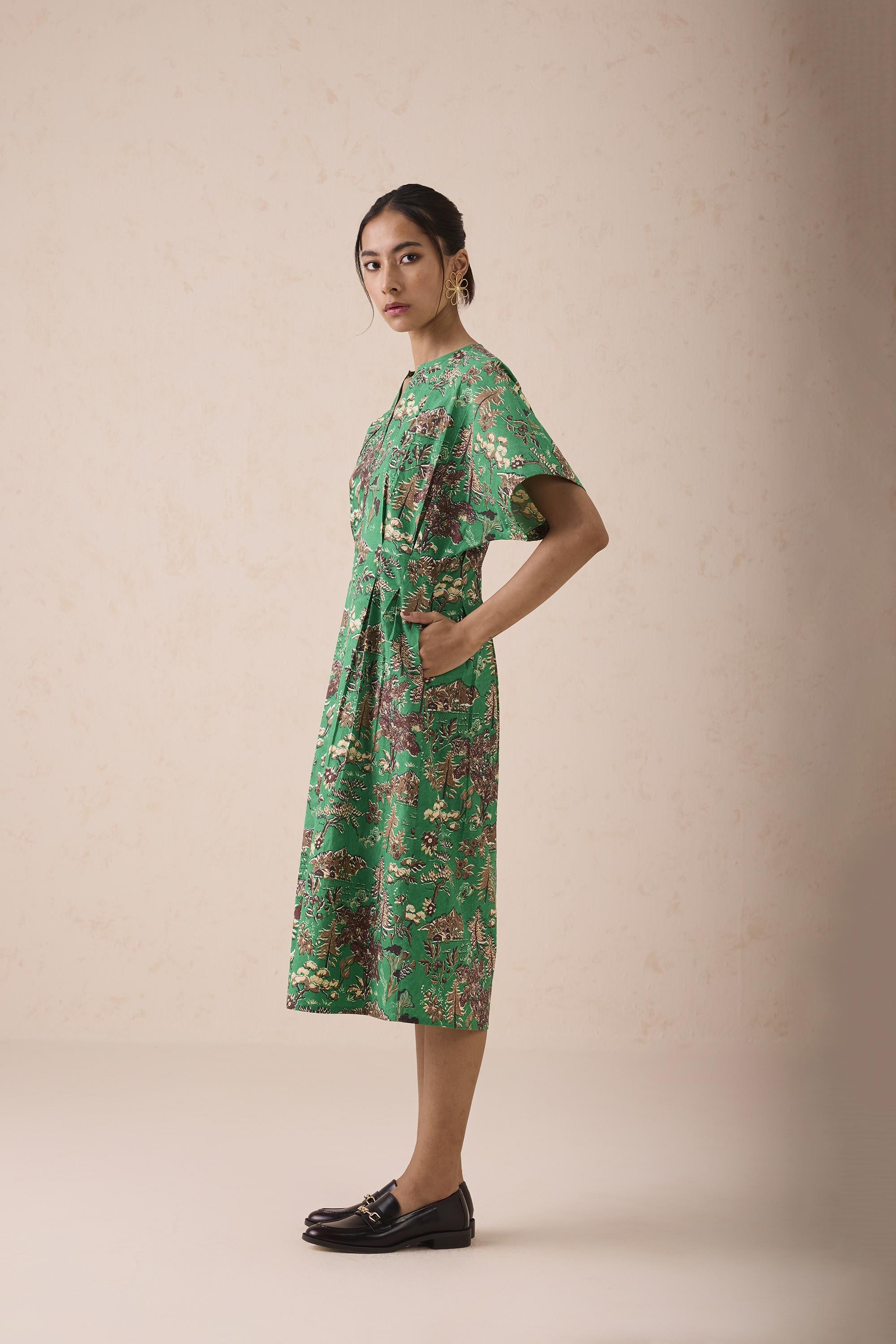 SUI | Green Fields Organic Cotton Midi Dress
