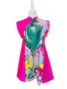 TRIOLOGIE | Phalaenopsis Mandarin Collar Swing Dress