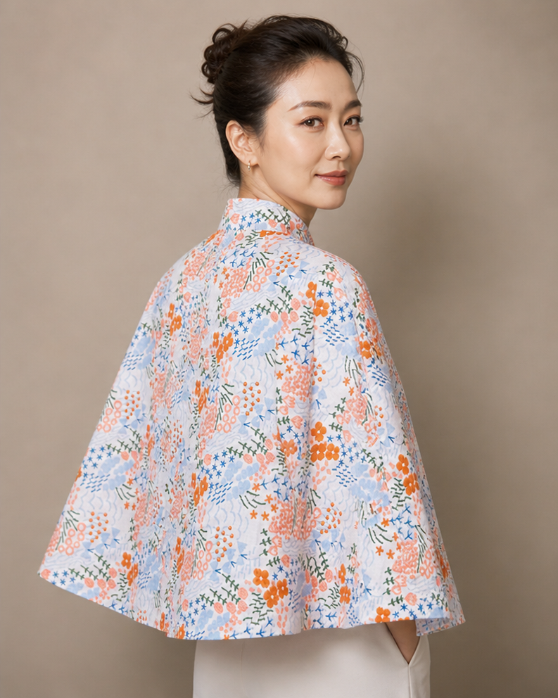 PAOPAO | 绣 XIU Floral Embroidery Cape (XIU-N)