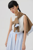 3EIGHTH | Musubi Henley Tank In Grey Marl