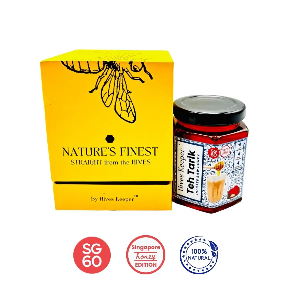 HIVES KEEPER | Infused Raw Honey (with Gift Box) - Teh Tarik Infused Raw Honey (Singapore Honey Edition)