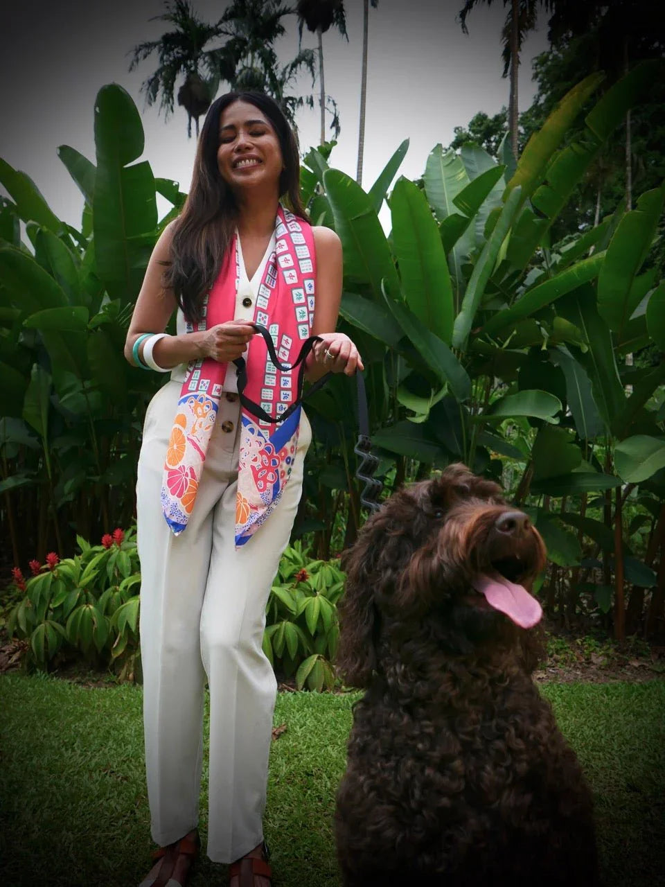 BINARY STYLE | Aunty's Winning Hands Premium Silk Scarf