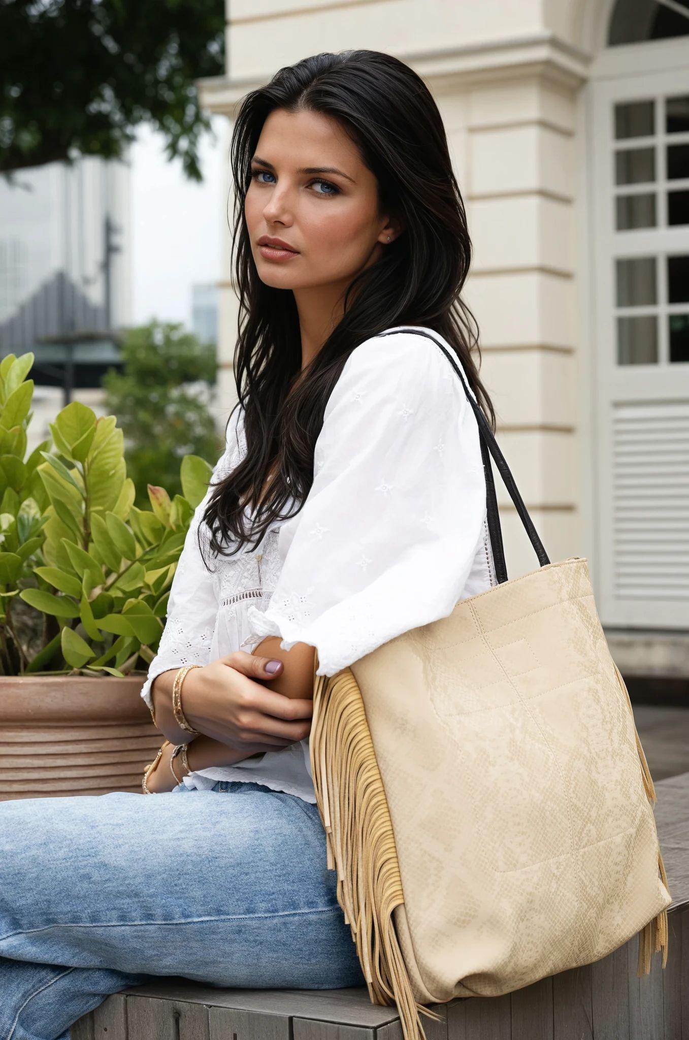 DESTI SAINT | Tassel Shopper - Sand
