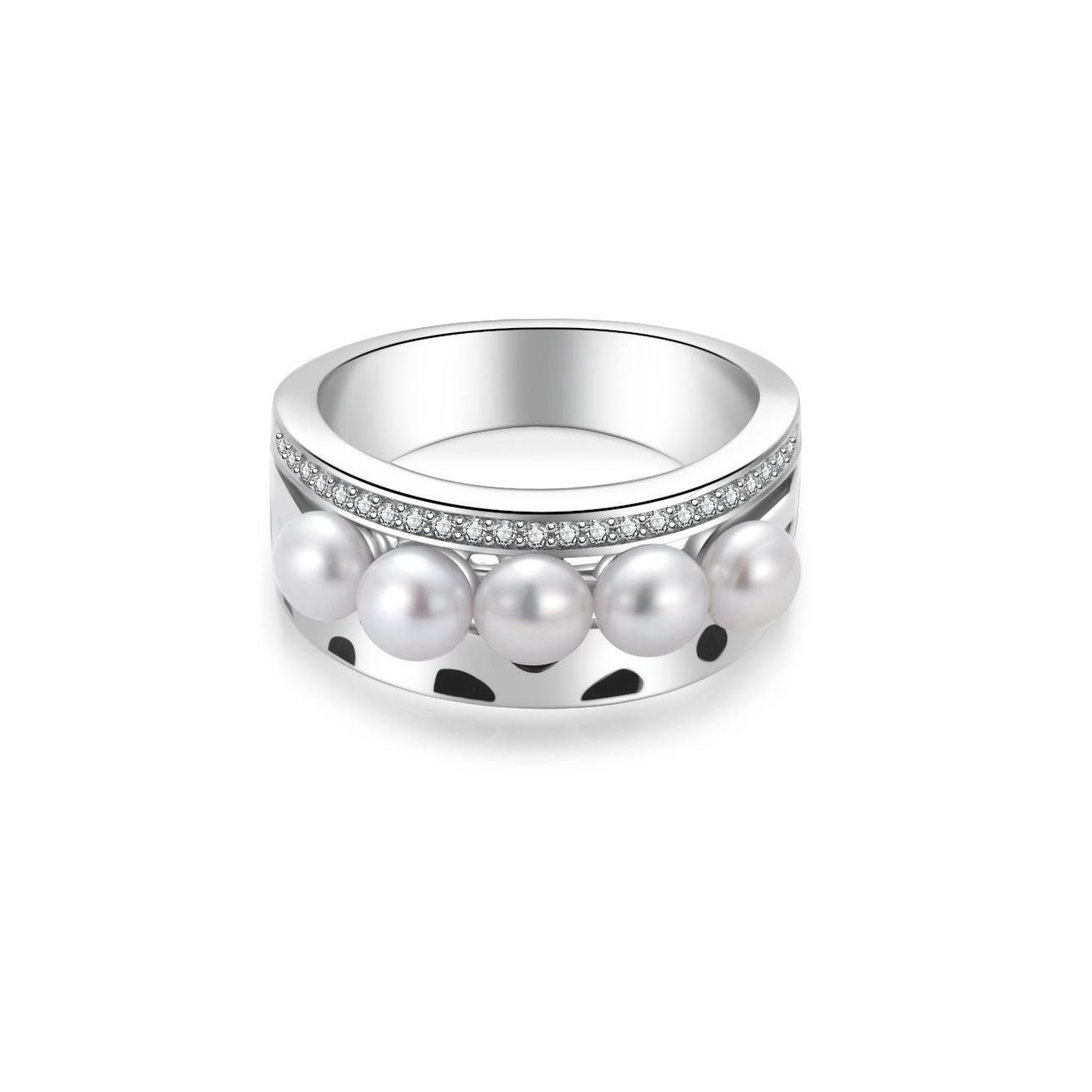 PEARLY LUSTRE | Cheetah Print Pearl Ring WR00263 | SAFARI