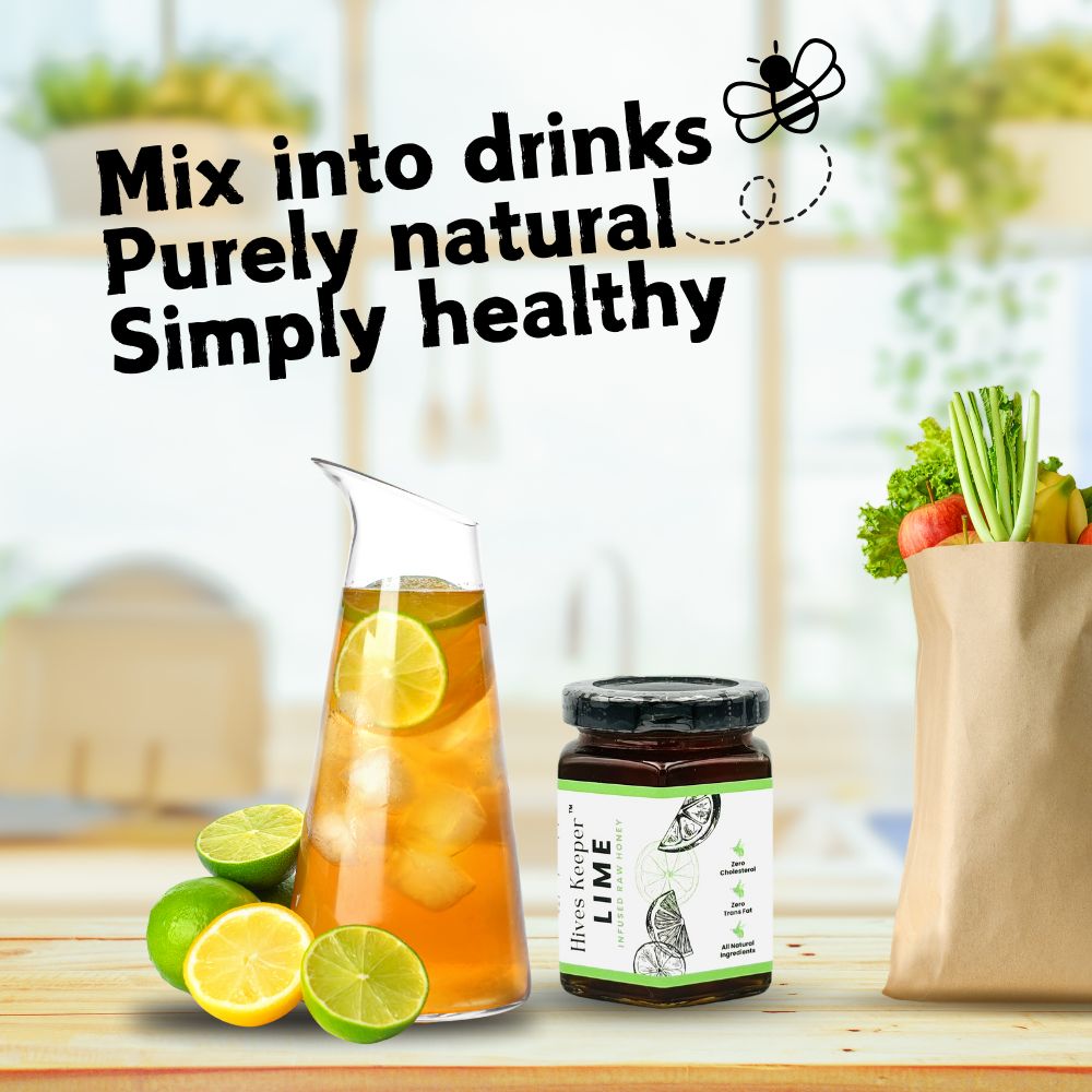 HIVES KEEPER | Infused Raw Honey (with Gift Box) - Lime Infused Raw Honey