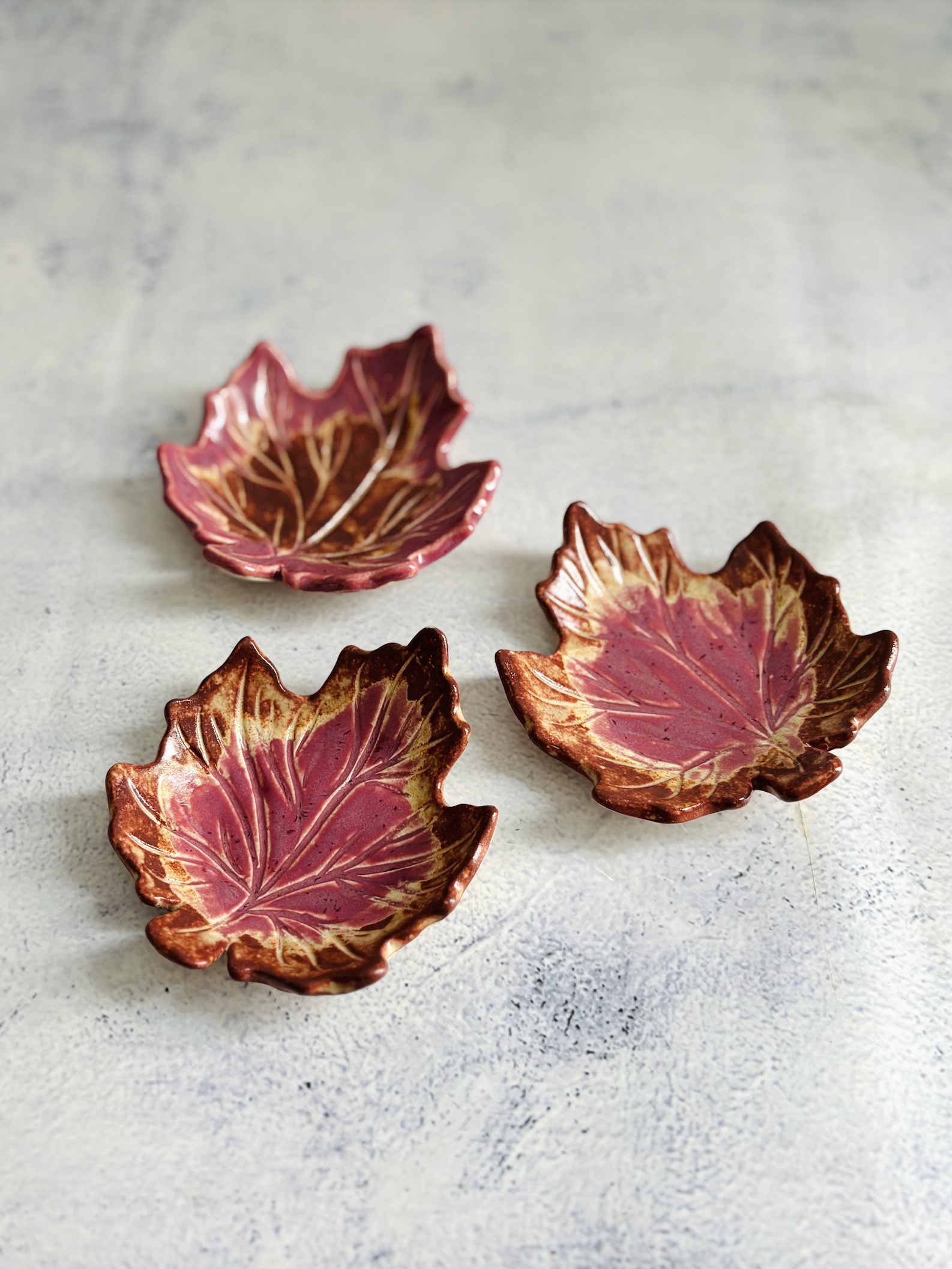 CERAMIC BY JAS | Handmade Ceramic Leaf Trinket Dish S