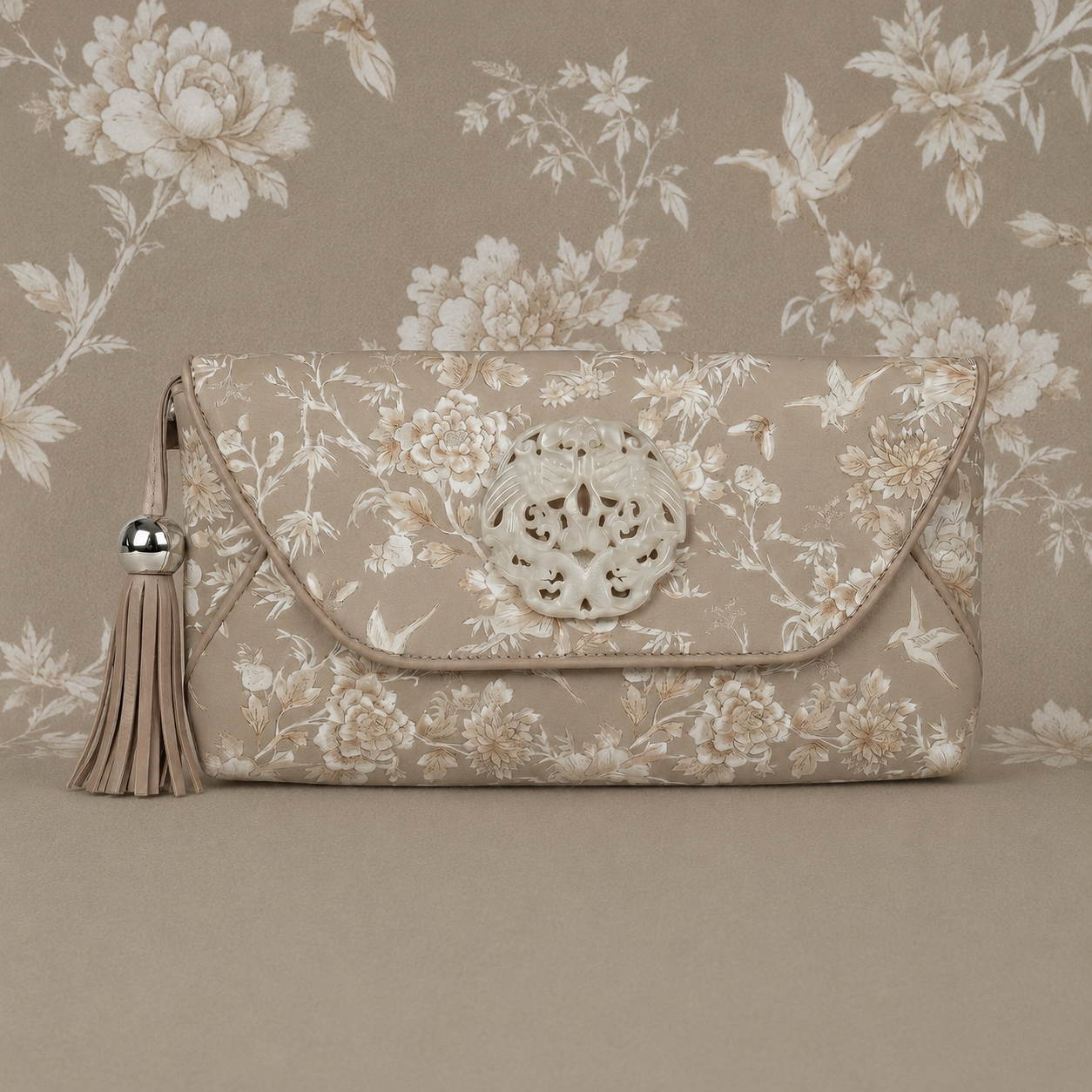 DESTI SAINT | Double Phoenix Floral Print Envelope