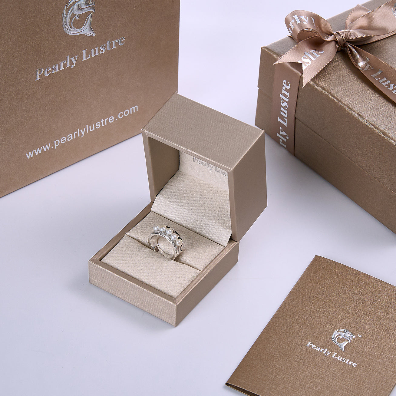 PEARLY LUSTRE | Cheetah Print Pearl Ring WR00263 | SAFARI