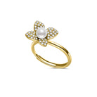 PEARLY LUSTRE | Top Grade Freshwater Pearl Rings WR00307 | BLOOM