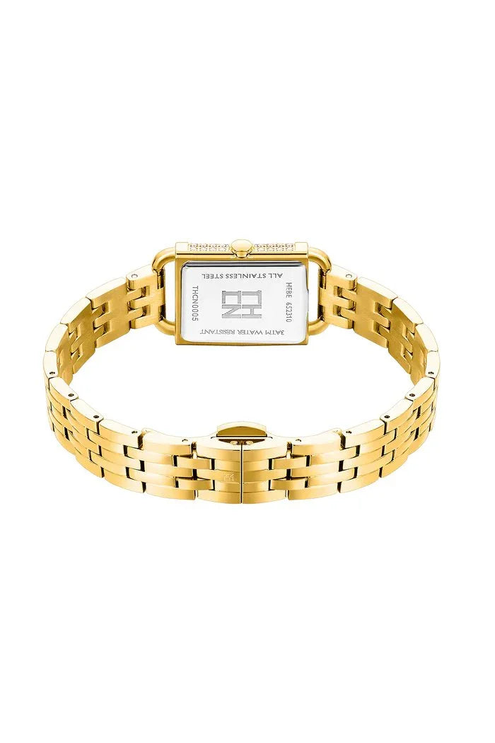 BLACK BY BLUE BRAVE | THCN H· I Eggshell White Dial Gold Bracelet Watch