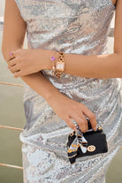 BLACK BY BLUE BRAVE | THCN C· II White Sunray Dial Rose Gold Chain-Link Watch