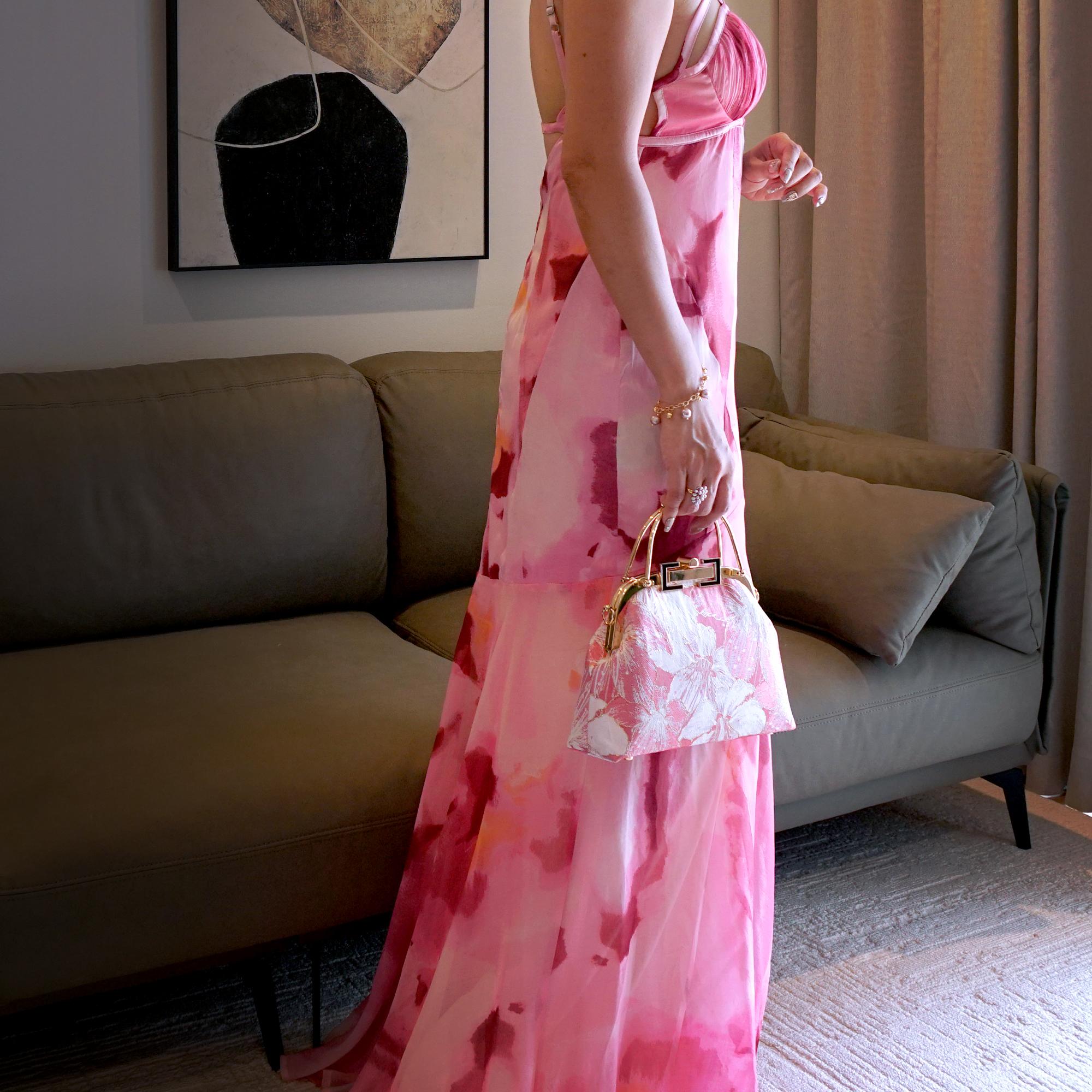 COCOONESE | Clasp Crossbody Bag - Gold Lily (PK)