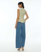 DRESSINGPAULA | Front Gathered V-Neck Top