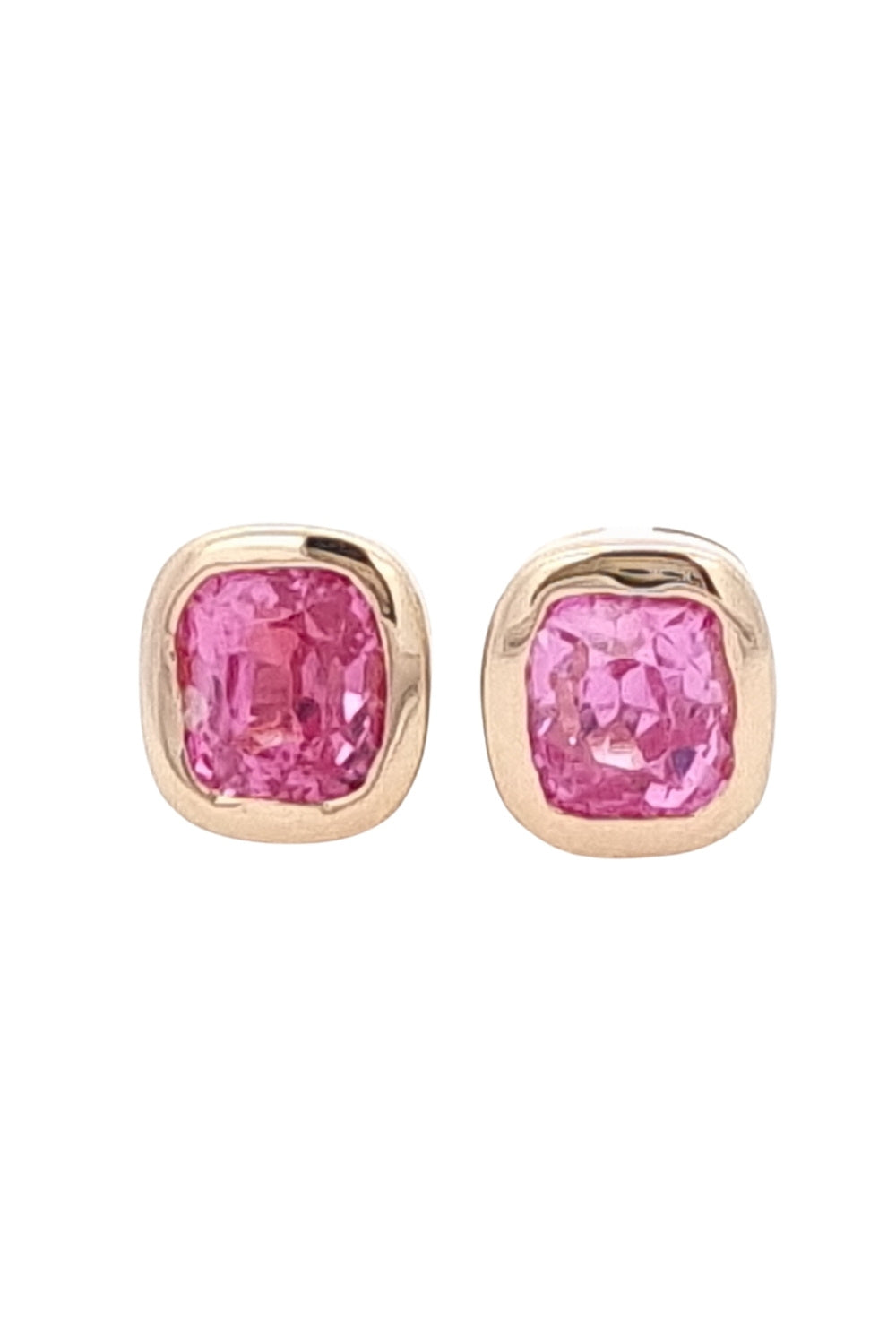 CREATIVE JEWELLERY STUDIO | 18K Solid Gold, Pink Spinel Earrings by Satine Gems Jewelry