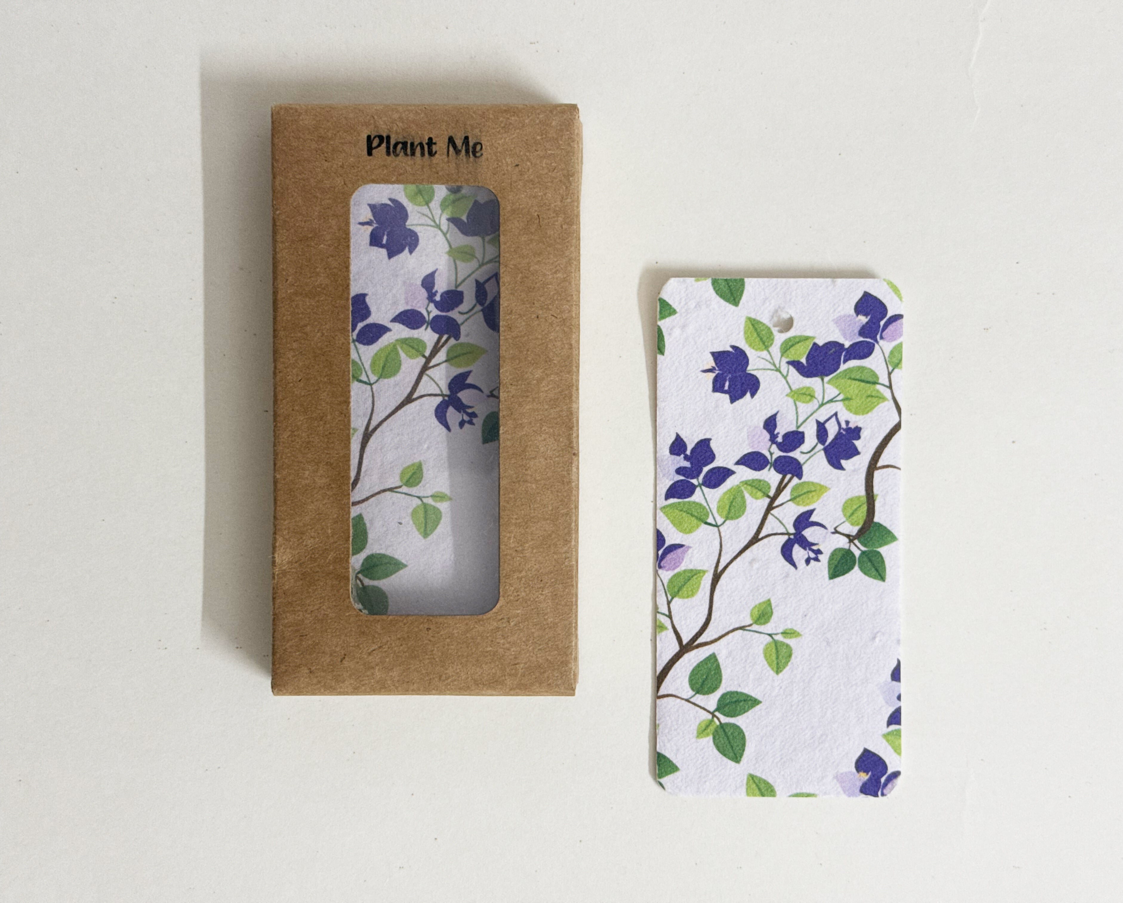 PURPLE AND PURE | Plantable Seed Gift Tags – Set of 10 (Hibiscus Bloom)